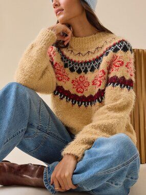 NEW Altar'd State Fair Isle Sweater Size XS